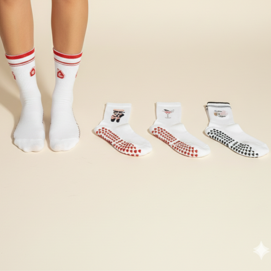 Pilates Socken – Lifestyle Edition (4Paar)