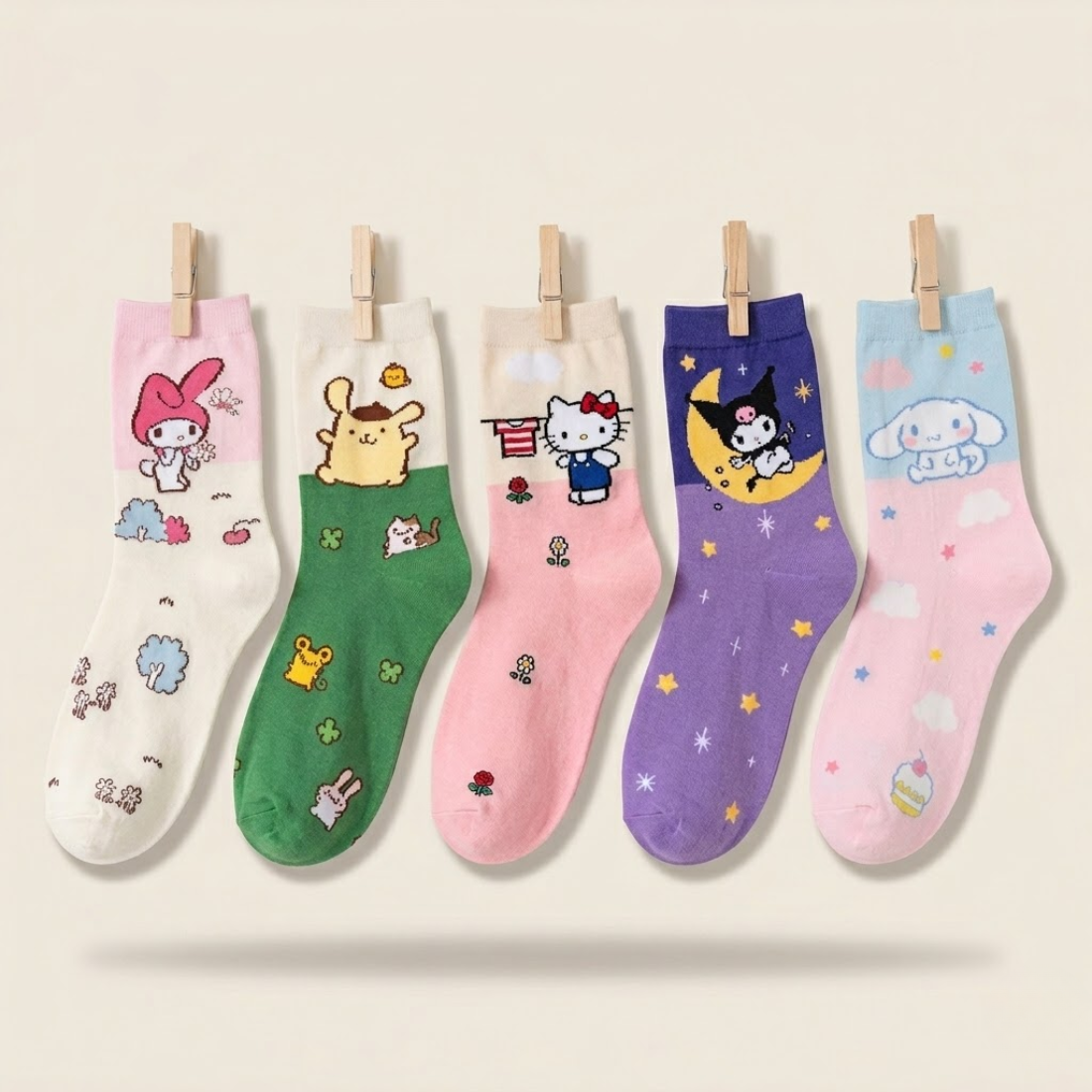 Hello Kitty Mix (5 Paar)